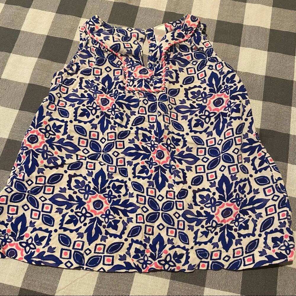 Cherokee Girls Sleeveless Top Size 18 Months Brightly Colored White Blue Pink